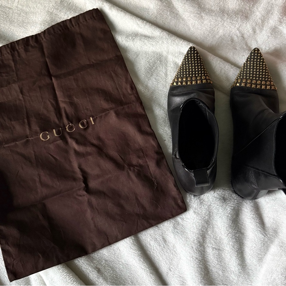 Gucci Black Studded Women's Shoes